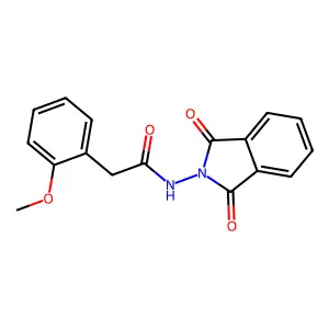 N-(1,3-dioxoisoindol-2-yl)-2-(2-methoxyphenyl)acetamide structure