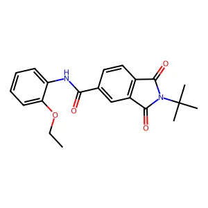 2-tert-butyl-N-(2-ethoxyphenyl)-1,3-dioxoisoindole-5-carboxamide structure