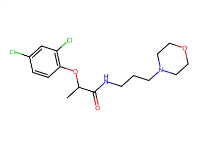 2-(2,4-dichlorophenoxy)-N-(3-morpholin-4-ylpropyl)propanamide structure