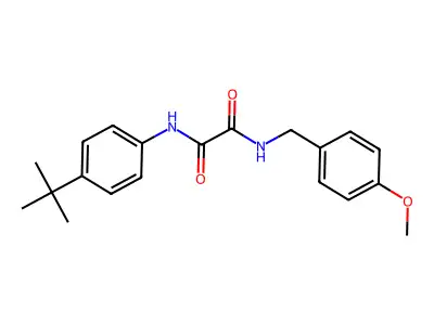 N'-(4-tert-butylphenyl)-N-[(4-methoxyphenyl)methyl]oxamide structure