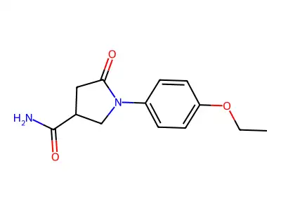 1-(4-Ethoxyphenyl)-5-oxopyrrolidine-3-carboxamide structure
