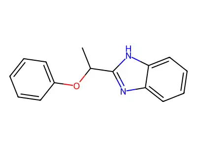 2-(1-phenoxyethyl)-1H-1,3-benzodiazole structure