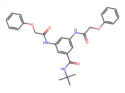 N-tert-butyl-3,5-bis[(2-phenoxyacetyl)amino]benzamide structure