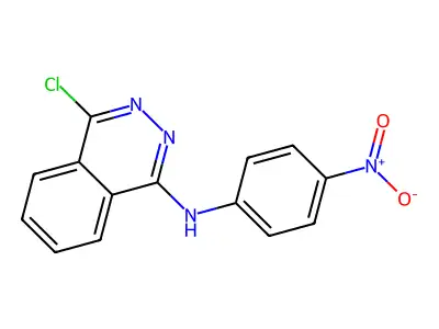 4-chloro-N-(4-nitrophenyl)phthalazin-1-amine structure