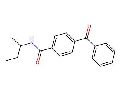4-benzoyl-N-butan-2-ylbenzamide structure
