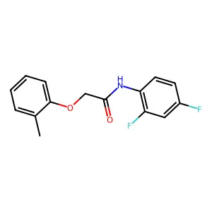 N-(2,4-difluorophenyl)-2-(2-methylphenoxy)acetamide structure