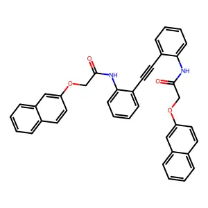 2-naphthalen-2-yloxy-N-[2-[2-[2-[(2-naphthalen-2-yloxyacetyl)amino]phenyl]ethynyl]phenyl]acetamide structure