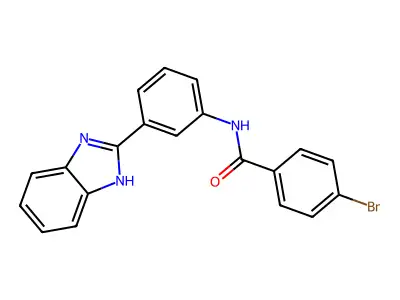 N-[3-(1H-benzimidazol-2-yl)phenyl]-4-bromobenzamide structure