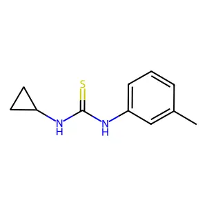 1-Cyclopropyl-3-(3-methylphenyl)thiourea structure