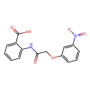 2-{[(3-Nitrophenoxy)acetyl]amino}benzoic acid structure