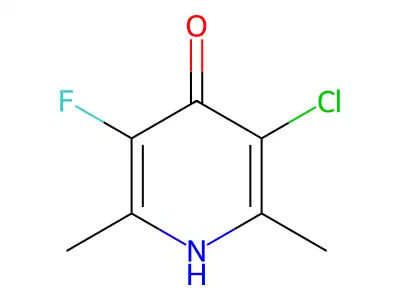 3-Fluoro-5-chloro-2,6-dimethyl-4-pyridinol structure