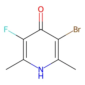 3-bromo-5-fluoro-2,6-dimethyl-1H-pyridin-4-one structure