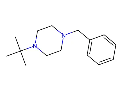1-Benzyl-4-tert-butyl-piperazine structure