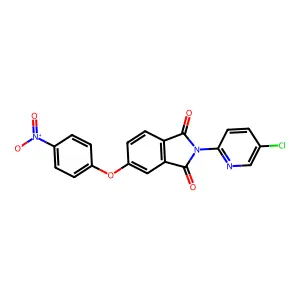 2-(5-Chloropyridin-2-yl)-5-(4-nitrophenoxy)isoindole-1,3-dione structure