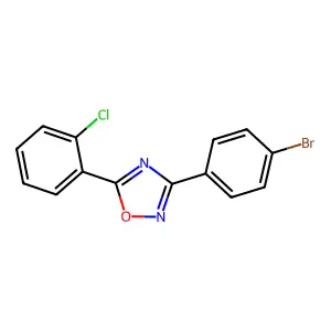 3-(4-Bromophenyl)-5-(2-chlorophenyl)-1,2,4-oxadiazole structure