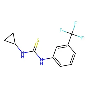 1-Cyclopropyl-3-[3-(trifluoromethyl)phenyl]thiourea structure