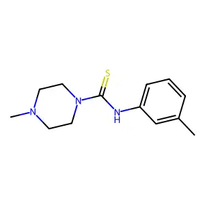 4-methyl-N-(3-methylphenyl)piperazine-1-carbothioamide structure