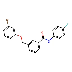 3-[(3-bromophenoxy)methyl]-N-(4-fluorophenyl)benzamide structure