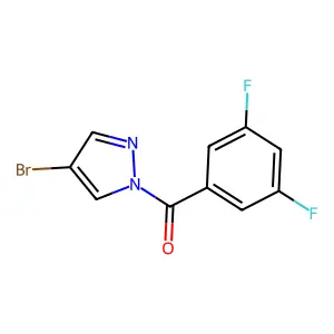 (4-Bromopyrazol-1-yl)-(3,5-difluorophenyl)methanone structure