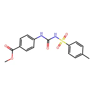 Methyl 4-({[(4-methylphenyl)sulfonyl]carbamoyl}amino)benzoate structure