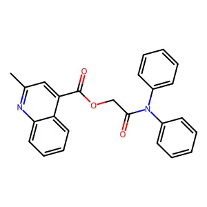2-(Diphenylamino)-2-oxoethyl 2-methylquinoline-4-carboxylate structure