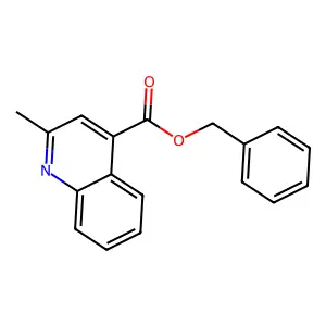 Benzyl 2-methylquinoline-4-carboxylate structure