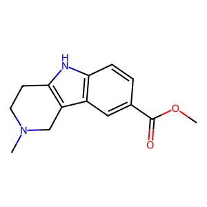 Methyl 2-methyl-2,3,4,5-tetrahydro-1H-pyrido[4,3-b]indole-8-carboxylate structure