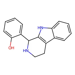 2-(2,3,4,9-tetrahydro-1H-pyrido[3,4-b]indol-1-yl)phenol structure