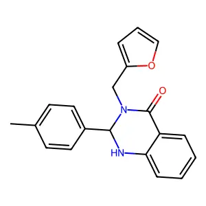 3-(Furan-2-ylmethyl)-2-(4-methylphenyl)-1,2-dihydroquinazolin-4-one structure