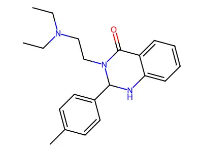 3-(2-Diethylaminoethyl)-2-(p-tolyl)-1,2-dihydroquinazolin-4-one structure