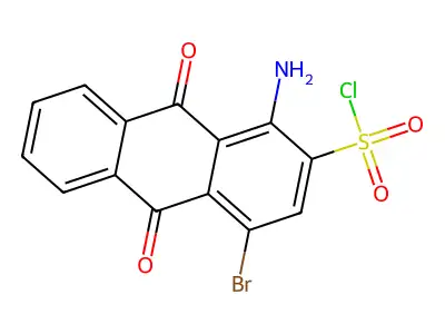 2-Anthracenesulfonyl chloride, 1-amino-4-bromo-9,10-dihydro-9,10-dioxo- structure