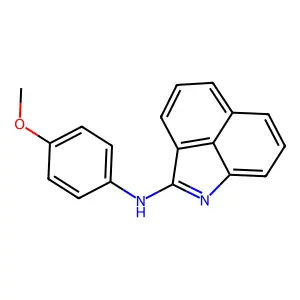 N-(4-methoxyphenyl)benzo[cd]indol-2-amine structure
