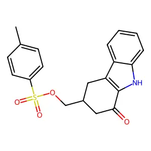 1,3,5-Benzenetricarbonitrile, 4,6-dichloro-2-(3,4-dichloroanilino)- structure