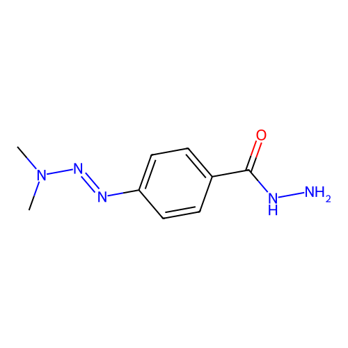 4-[(1e)-3,3-Dimethyltriaz-1-en-1-yl]benzohydrazide structure