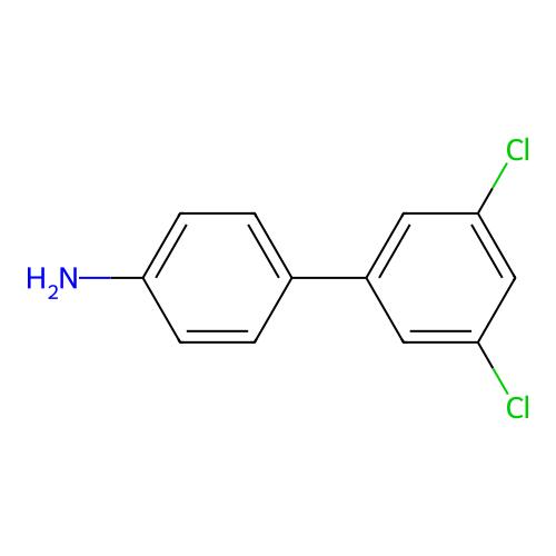 4-Amino-3',5'-dichlorobiphenyl structure