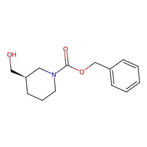 benzyl (3R)-3-(hydroxymethyl)piperidine-1-carboxylate structure