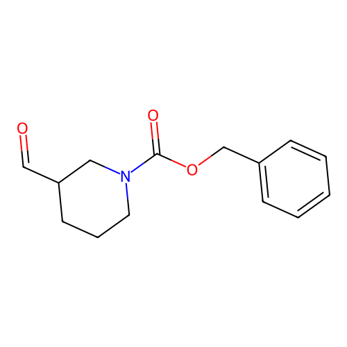 Benzyl 3-formylpiperidine-1-carboxylate structure