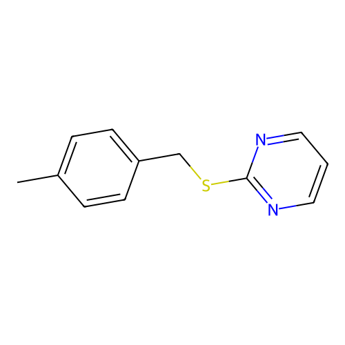 2-[(4-Methylbenzyl)sulfanyl]pyrimidine structure