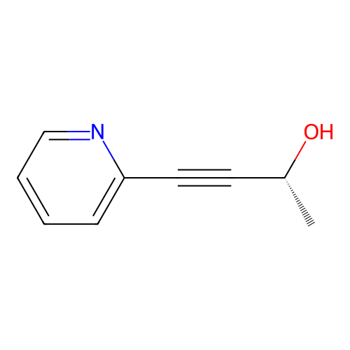 (2R)-4-pyridin-2-ylbut-3-yn-2-ol structure