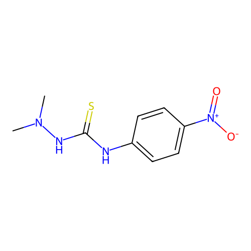 2,2-dimethyl-N-(4-nitrophenyl)hydrazinecarbothioamide structure