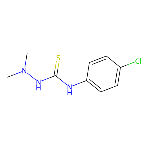N-(4-chlorophenyl)-2,2-dimethylhydrazinecarbothioamide structure