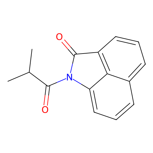 1-isobutyrylbenzo[cd]indol-2(1H)-one structure