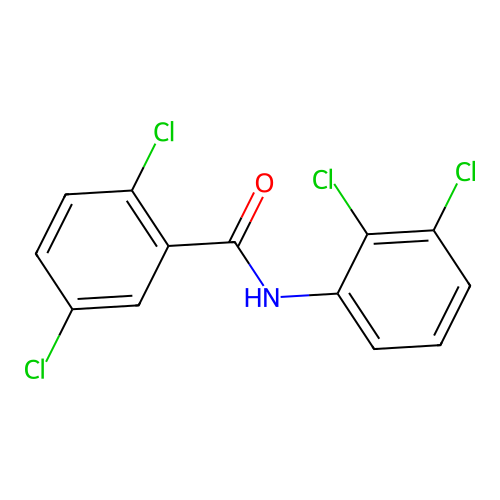 2,5-dichloro-N-(2,3-dichlorophenyl)benzamide structure