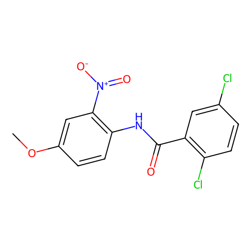 2,5-dichloro-N-(4-methoxy-2-nitrophenyl)benzamide structure