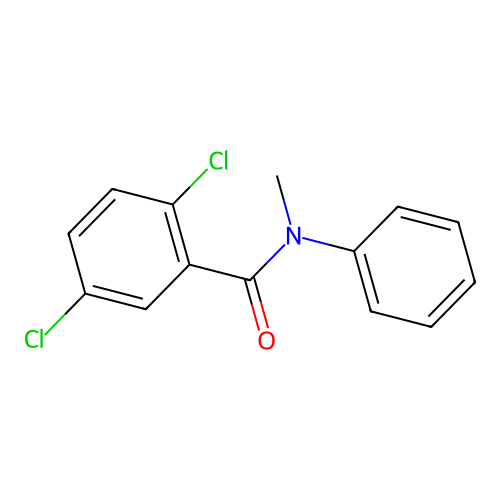 2,5-dichloro-N-methyl-N-phenylbenzamide structure