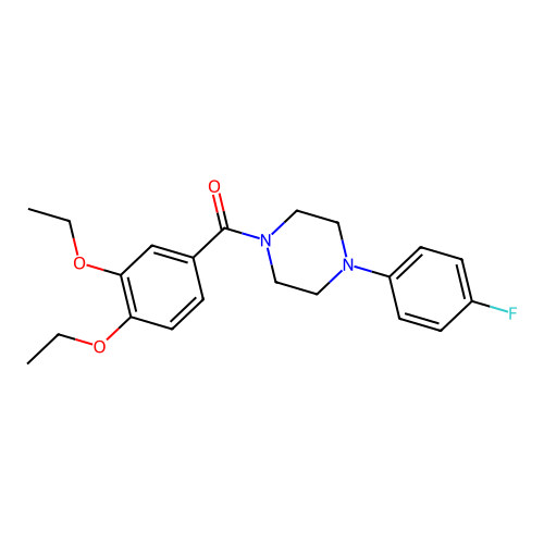 (3,4-Diethoxyphenyl)-[4-(4-fluorophenyl)piperazin-1-yl]methanone structure