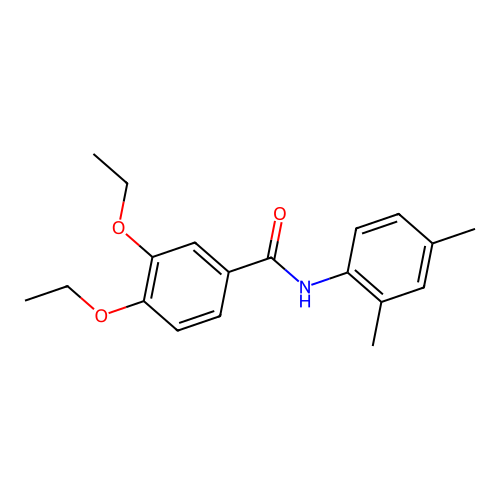N-(2,4-dimethylphenyl)-3,4-diethoxybenzamide structure