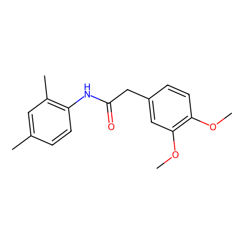 2-(3,4-dimethoxyphenyl)-N-(2,4-dimethylphenyl)acetamide structure