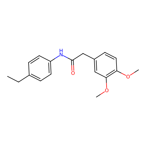 2-(3,4-dimethoxyphenyl)-N-(4-ethylphenyl)acetamide structure