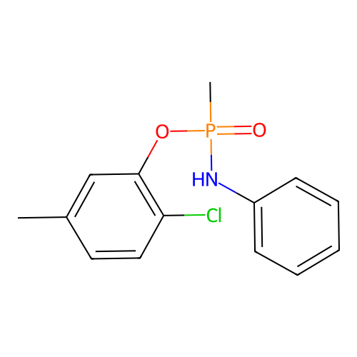 2-chloro-5-methylphenyl P-methyl-N-phenylphosphonamidate structure